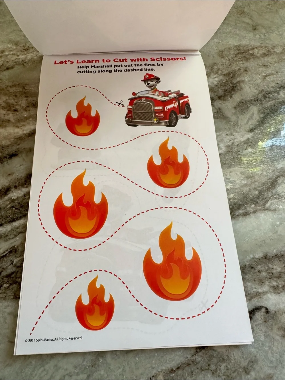 Paw Patrol Cutting Practice Activity Pad